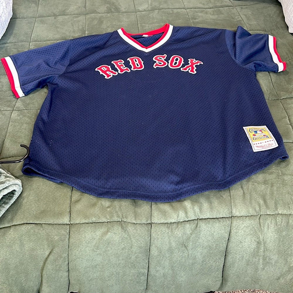 Red Sox #9 Cooperstown  Authentic Pullover Mitchell & Ness Jersey - used once